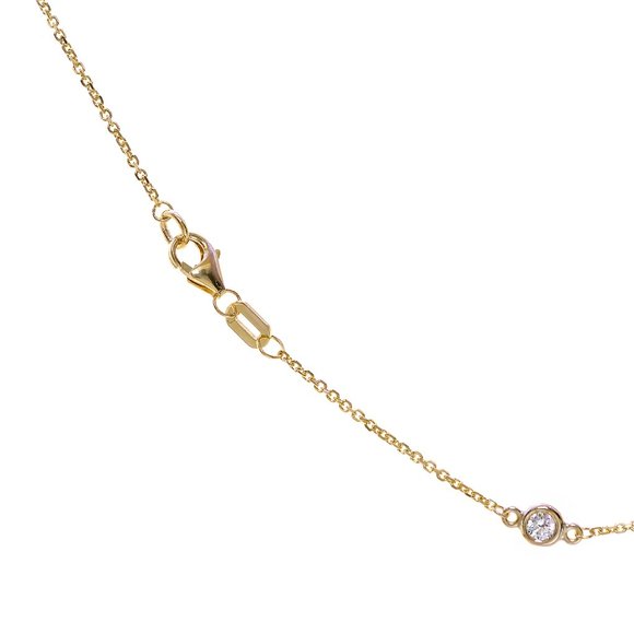 0.45 Ct. tw. Round Diamonds By The Yard Necklace 14K Gold - Picture 3 of 10